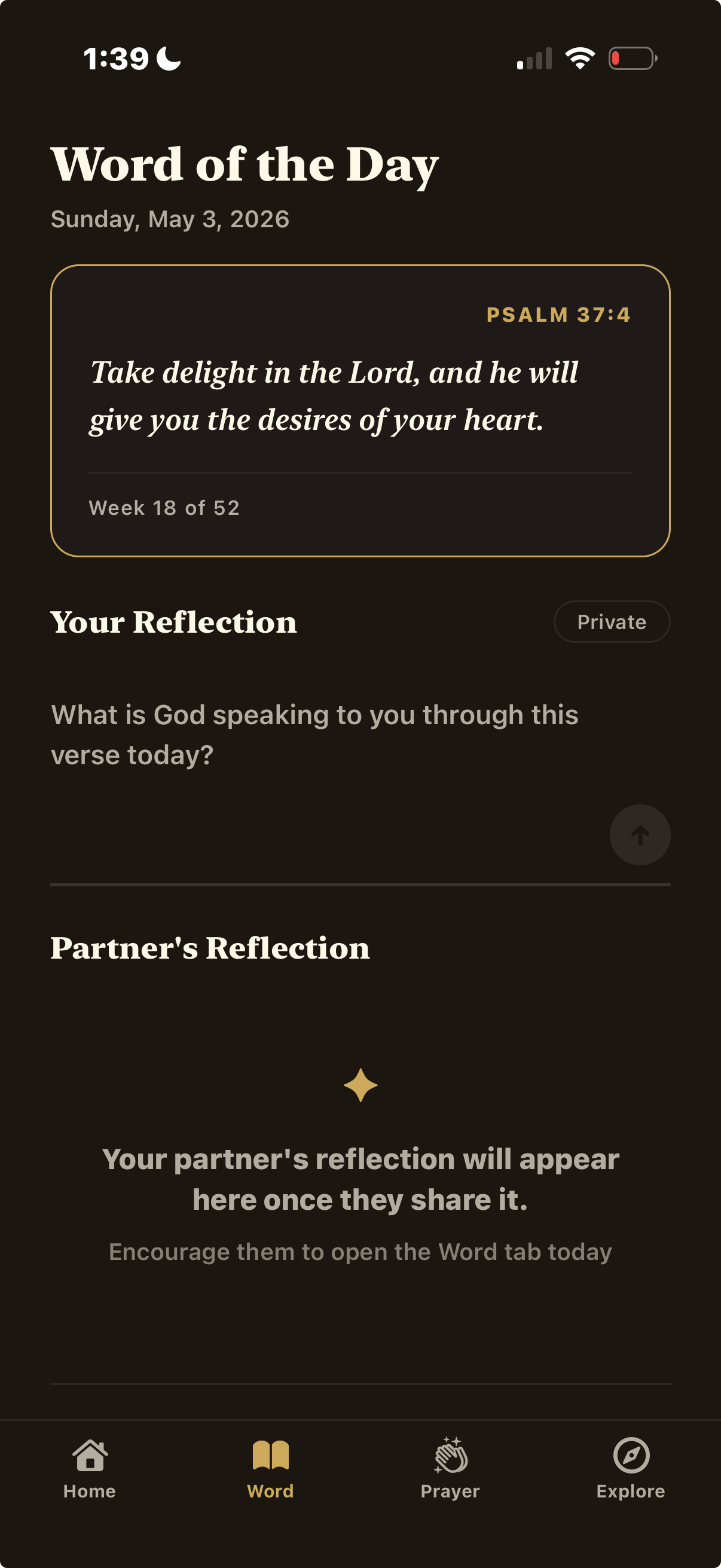 Threefold app screenshot